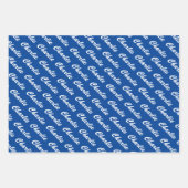 Aangepast patroon met kleurrijke typografie inpakpapier vel (Voorkant 3)