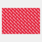 Aangepast patroon met kleurrijke typografie inpakpapier vel (Voorkant)