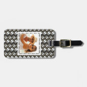 Aangepast patroon van fotogeweven metaal bagagelabel (Voorkant horizontaal)