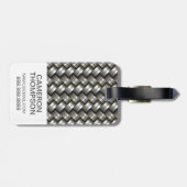 Aangepast patroon van fotogeweven metaal bagagelabel (Achterkant horizontaal)