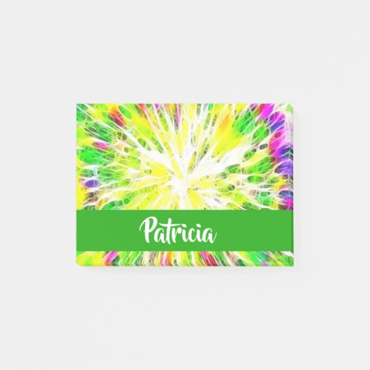 Aangepast patroon van kleurstofkleurige dye post-it® notes (Voorkant)