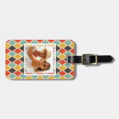 Aangepast patroon van mode van moderne ikat-stamme bagagelabel (Voorkant horizontaal)