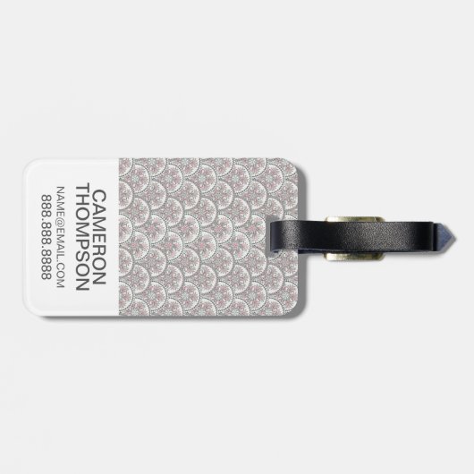 Aangepast  patroon van Photo Centraal Bagagelabel (Achterkant horizontaal)