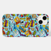 Aangepast patroon van tekststrips Case-Mate iPhone case (Achterkant (horizontaal))