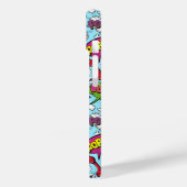 Aangepast patroon van tekststrips Case-Mate iPhone case (Achterkant / Links)