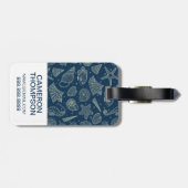 Aangepast patroon voor foto- en monogram-inhabitat bagagelabel (Achterkant horizontaal)