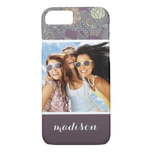 Aangepast  patroon voor foto en naam Case-Mate iPhone case (Achterkant)