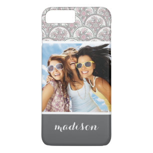 Aangepast  patroon voor foto- en naamcentrum Case-Mate iPhone case
