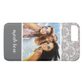 Aangepast  patroon voor foto- en naamcentrum Case-Mate iPhone case (Achterkant (Horizontaal))