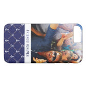 Aangepast patroon voor foto- en tekstanker Case-Mate iPhone case (Achterkant (Horizontaal))