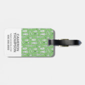 Aangepast patroon voor foto-inktpatroon bagagelabel (Achterkant horizontaal)