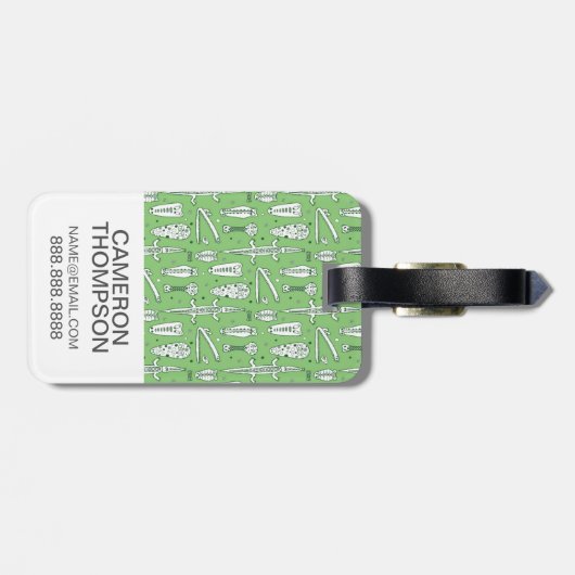 Aangepast patroon voor foto-inktpatroon bagagelabel (Achterkant horizontaal)