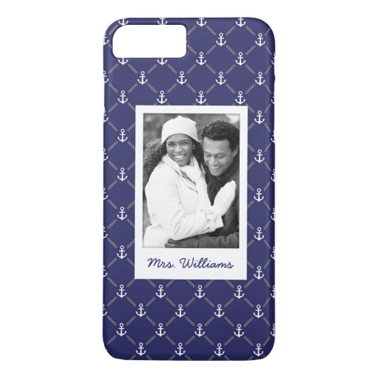 Aangepast patroon voor foto's en namen Case-Mate iPhone case (Achterkant)