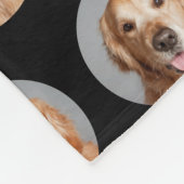Aangepast patroon voor foto's met moderne honden B Fleece Deken (Hoek)