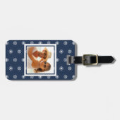 Aangepast patroon voor maritieme foto's bagagelabel (Voorkant horizontaal)