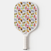 Aangepast patroon voor monogram-ijs-crème pickleball paddle (Achterkant)
