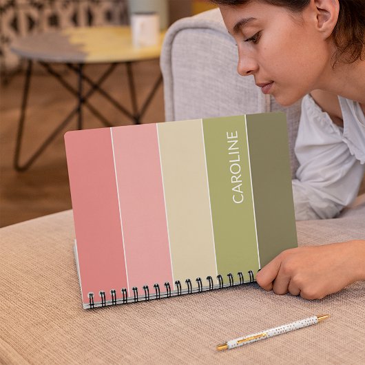 Aangepast patroon voor Multi-Color Block Stripes ( Planner