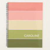 Aangepast patroon voor Multi-Color Block Stripes ( Planner (Voorkant)