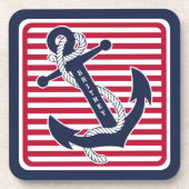 Aangepast patroon voor retournering, ankerpatroon bier onderzetter (Voorkant)