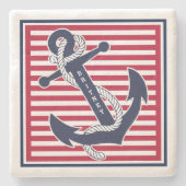 Aangepast patroon voor retournering, ankerpatroon stenen onderzetter (Voorkant)