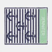 Aangepast patroon voor standaard analoge illustrat fleece deken (Voorkant (Horizontaal))