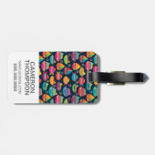 Aangepast patroon voor transport via de oceaan bagagelabel (Achterkant horizontaal)