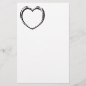 Aangepast patroonhart briefpapier (Voorkant)