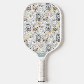 Aangepast patroonmonogram pickleball paddle (Achterkant)