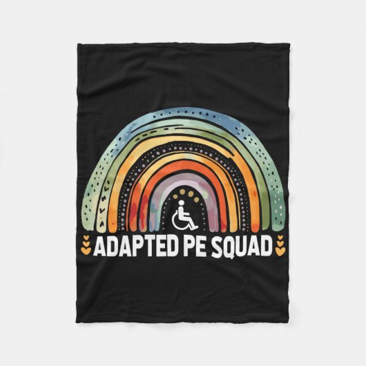 Aangepast Pe-team Ck naar school Leraar Aangepaste Fleece Deken (Voorkant)