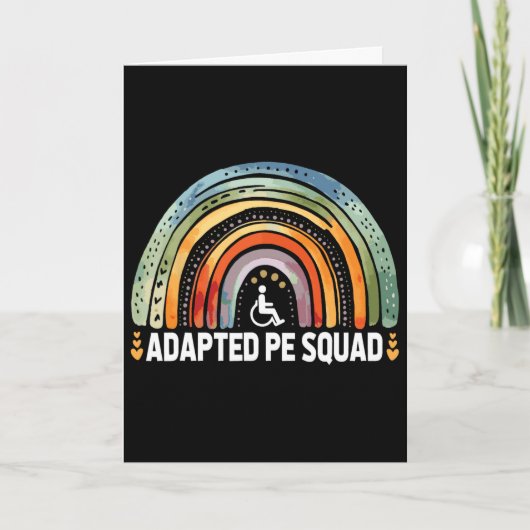 Aangepast Pe-team Ck naar school Leraar Aangepaste Kaart (Voorkant)