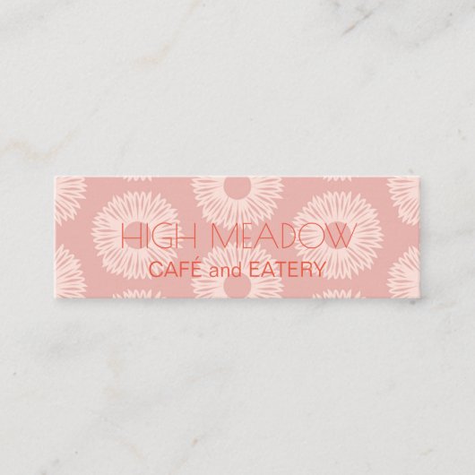 Aangepast "Peach Blooms"-instagram Mini Visitekaartje (Voorkant)