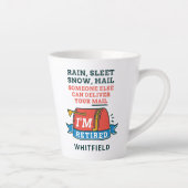 Aangepast pensioen postpersoneel in ruste Postdien Latte Mok (Rechts)