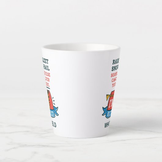 Aangepast pensioen postpersoneel in ruste Postdien Latte Mok (Voorkant)