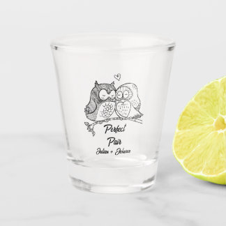 Aangepast perfect paar koppel shot glas
