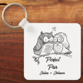 Aangepast perfect paar koppel sleutelhanger (Voorkant)