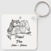Aangepast perfect paar koppel sleutelhanger (Achterkant)