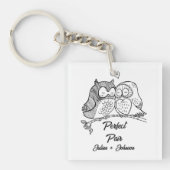 Aangepast perfect paar koppel sleutelhanger (Voorkant)