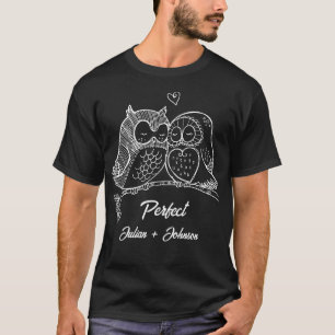 Aangepast perfect paar overeenkomend koppel t-shirt