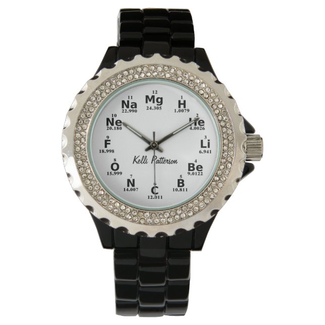 Aangepast periodiek overzicht van wetenschappelijk horloge (Voorkant)