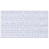 Aangepast periwinkle blauw op witte decoratieve Fl Tafelkleed (Voorkant (Horizontaal))