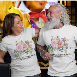 Aangepast personaliseer de Unisex van het Citaat v T-shirt