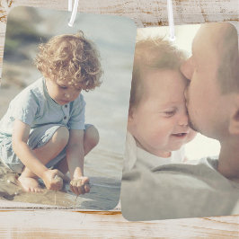 Aangepast personaliseren twee foto's luchtverfrisser