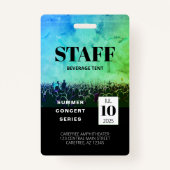 Aangepast personeel Alle toegangspasjes Badge (Achterkant)