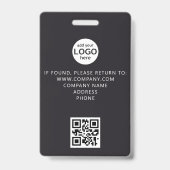 Aangepast Personeel Evenement QR Logo Glitter Badg Badge (Achterkant)