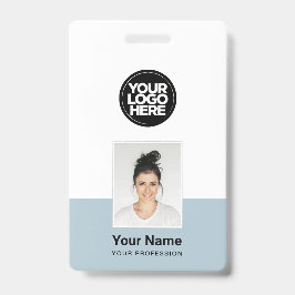 Aangepast Personeel - Foto, BarCode, Groot Logo, N Badge