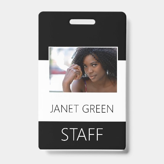 Aangepast personeel foto-ID bedrijf Badge (Voorkant)