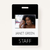 Aangepast personeel foto-ID bedrijf Badge (Voorkant)