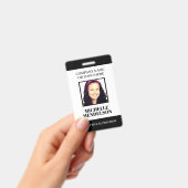 Aangepast personeel foto-ID label streepjescode ba Badge (Handheld)
