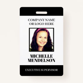 Aangepast personeel foto-ID label streepjescode ba Badge