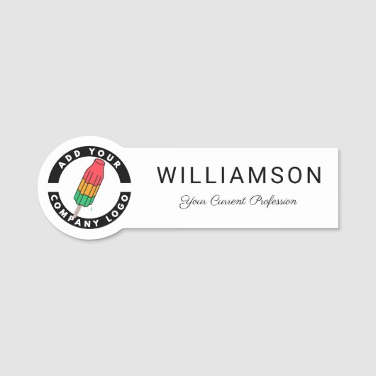 Aangepast personeel voor Logo voor bedrijven Naamplaatje (Voorkant)